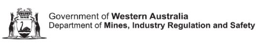Department of Mines, Industry Regulation and Safety WA Logo